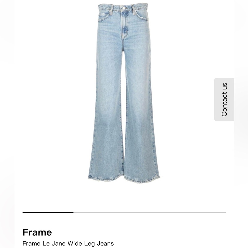 Frame Denim Light Le Jane Wide Leg Jeans
